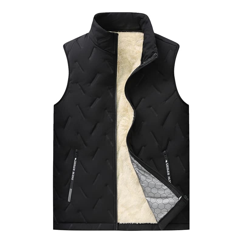 Gilet épais velours mouton pour couple grandes tailles - veste chaude mode décontractée