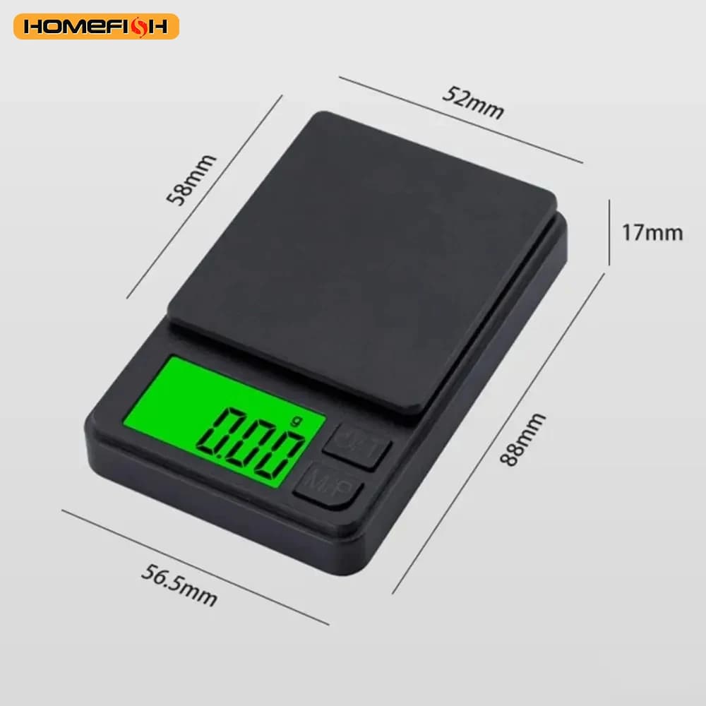 Mini balance pêche précise 500g/0.01g - Balance digitale portable pour appâts et plombs