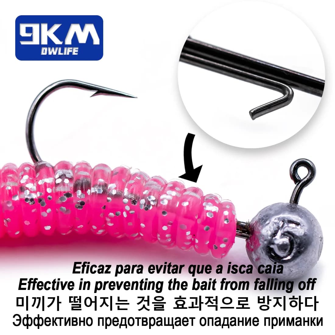 Ned rig jig hook 5~20 pièces leurres souples appâts vers pêche eau douce salée longue tige tête plombée
