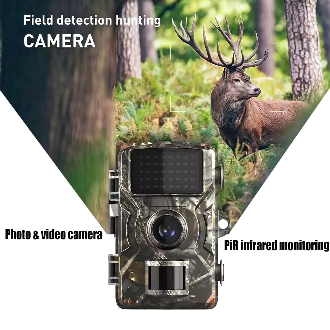 Caméra de chasse 16MP 1080P infrarouge 940nm - Détection de mouvement pour pièges photos wildlife