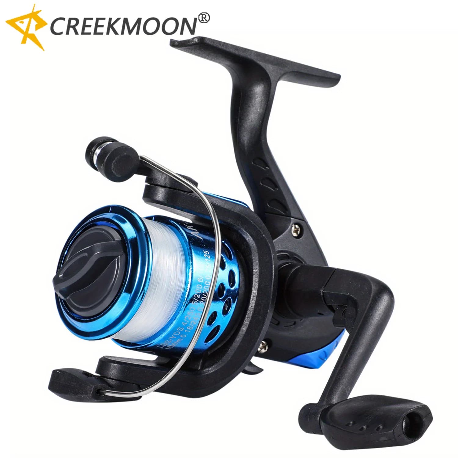 Moulinet spinning pêche 5.2:1 pour leurres et appâts - léger et robuste pour pêche glace et trolling