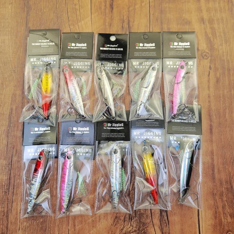 Jig métal coulant rapide 10g-40g pour pêche en mer du bar - Leurre artificiel shore casting