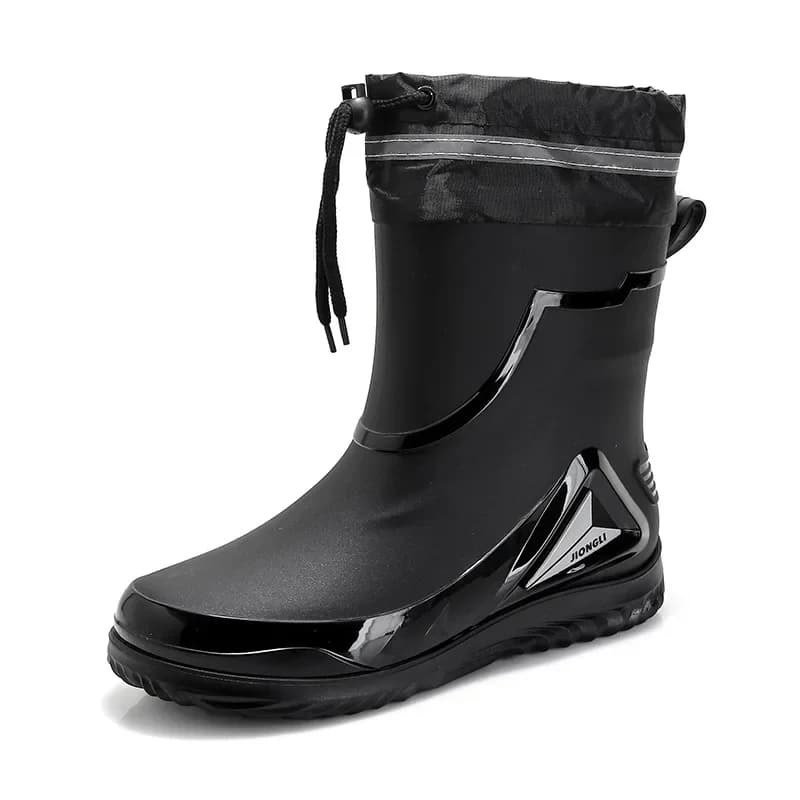 Chaussures pluie homme étanches nouvelle collection semelle EVA doublure polaire pêche hiver