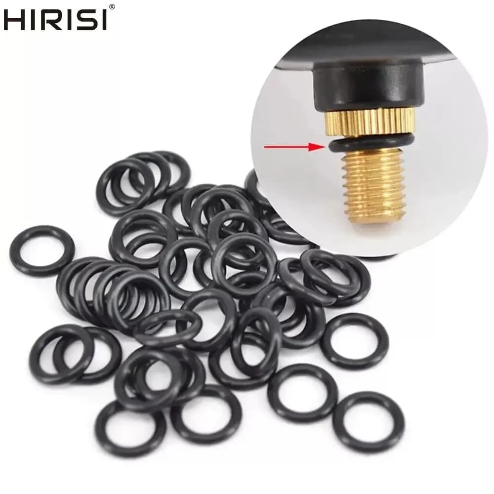 Lot de 50 joints toriques noirs Hirisi pour alarmes de touche, pods et accessoires de pêche