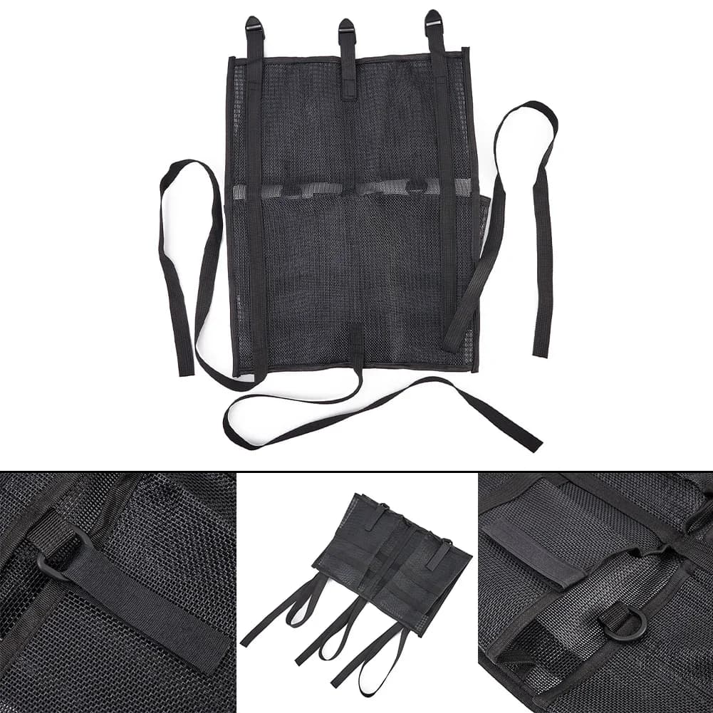 Sac de rangement sous siège pour kayak - Poche organisation en mesh pour outils de pêche