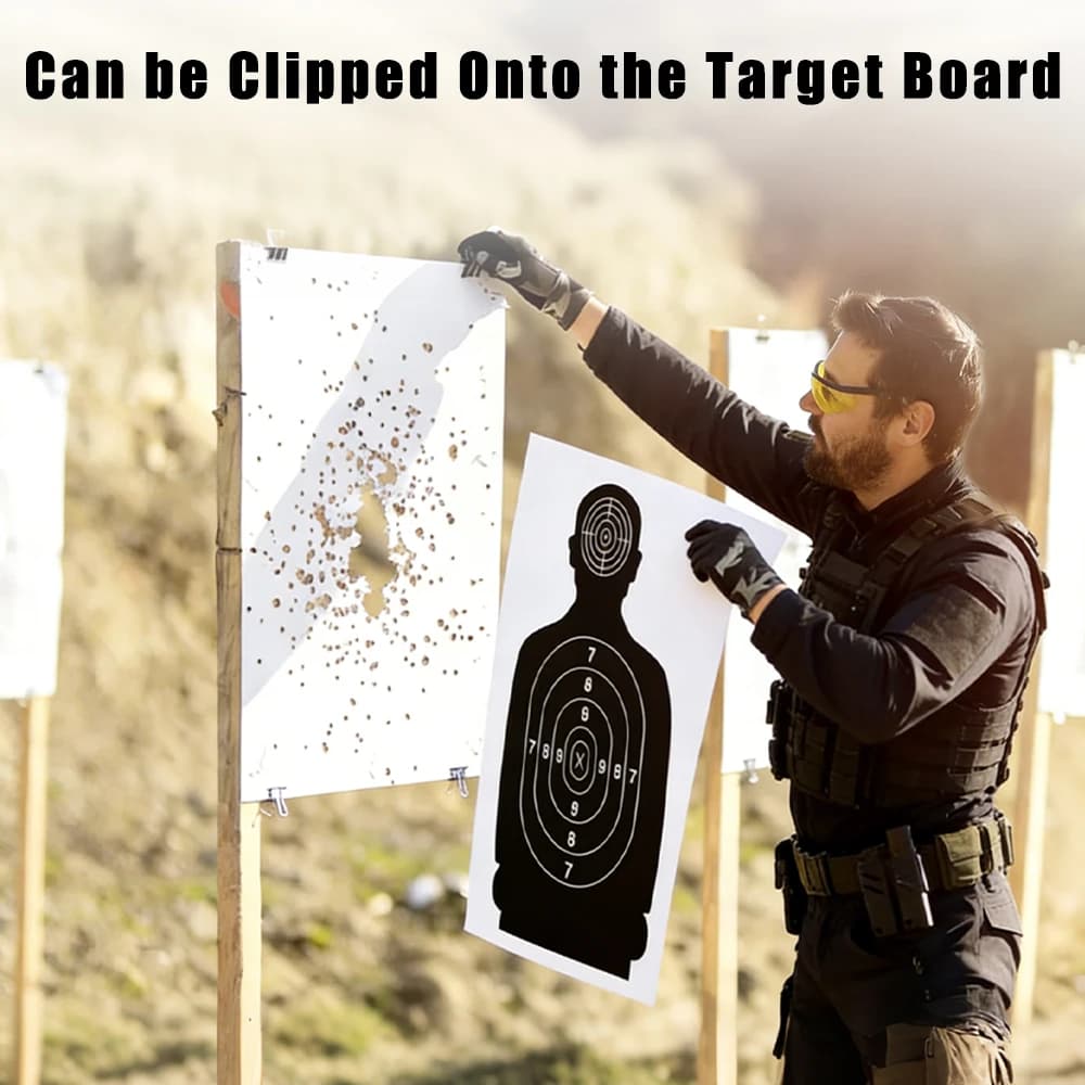Cibles de tir papier grand format 64x43cm 20 pièces - Silhouettes pour airsoft et carabines à plombs