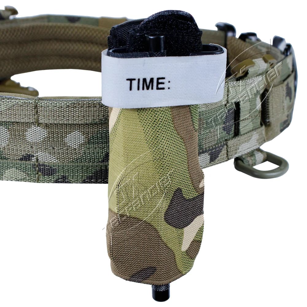 Pochette élastique MOLLE pour tourniquet - Support ceinture ou gilet pêche sécurisé