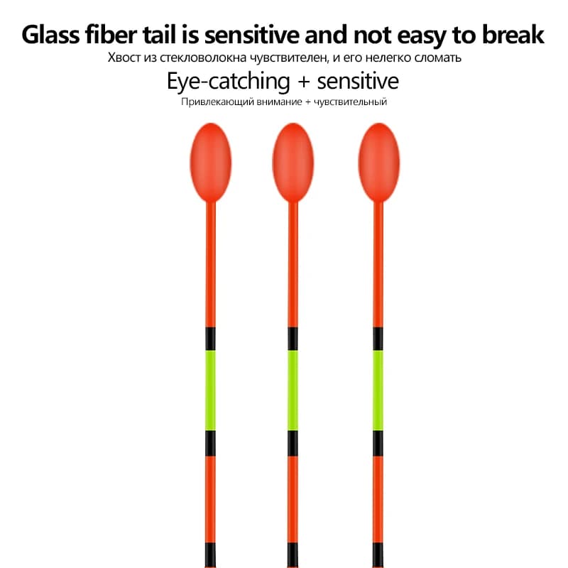 5 flotteurs nano pêche avec perle queue + 5 tubes + 1 siège + hameçons, ensemble