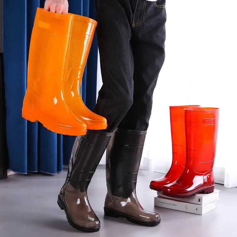 Chaussures eau homme 2023 antidérapantes résistantes hautes imperméables cuisine hiver caoutchouc séchage rapide