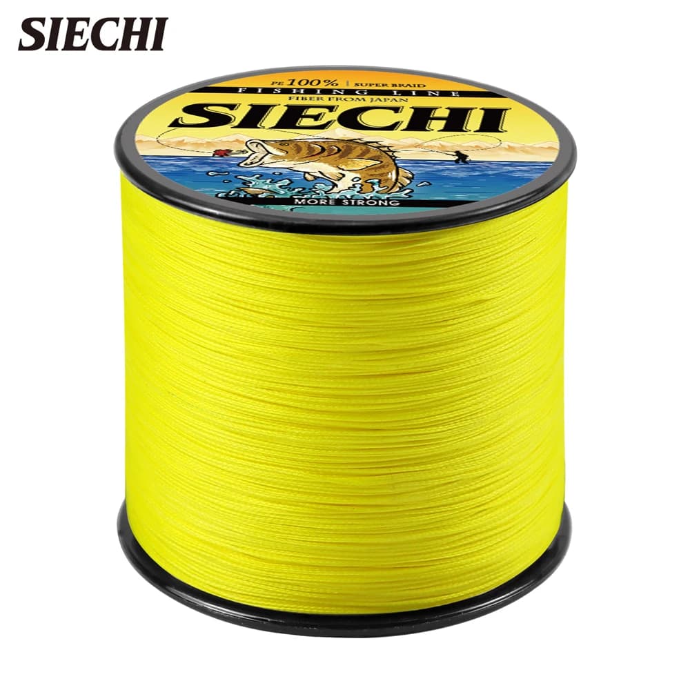 Ligne SIECHI 8 brins PE multifilament 300m pêche mer multicolore 12LB à 88LB résistance