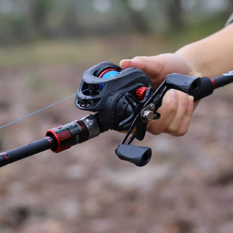 Moulinet baitcasting Sougayilang léger 7.2:1 frein magnétique 8kg drag max pour pêche vitesse