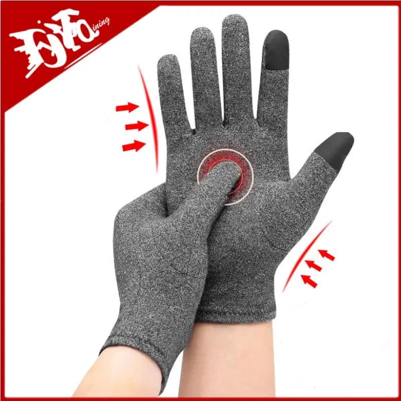 Gants chauffants hiver thermiques anti-vent tactile thérapie magnétique arthrite pêche