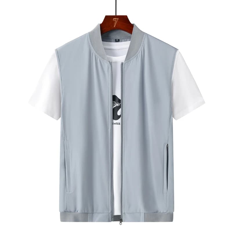 Gilet respirant homme été - Séchage rapide pêche et randonnée - Maille légère - Veste sans manches sport