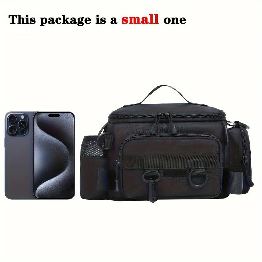 Sac multifonction pêche en toile - Sac banane bandoulière à dos pour leurres et accessoires
