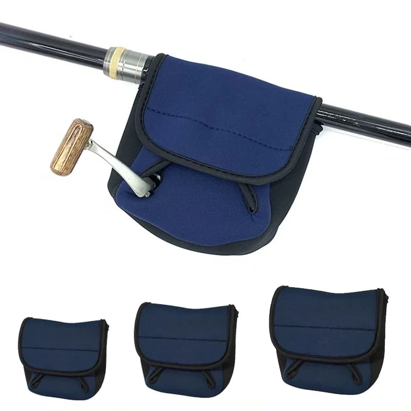 Sac moulinet pêche ultra-léger, housse de protection leurre, étui spinning/baitcaster S,M,L