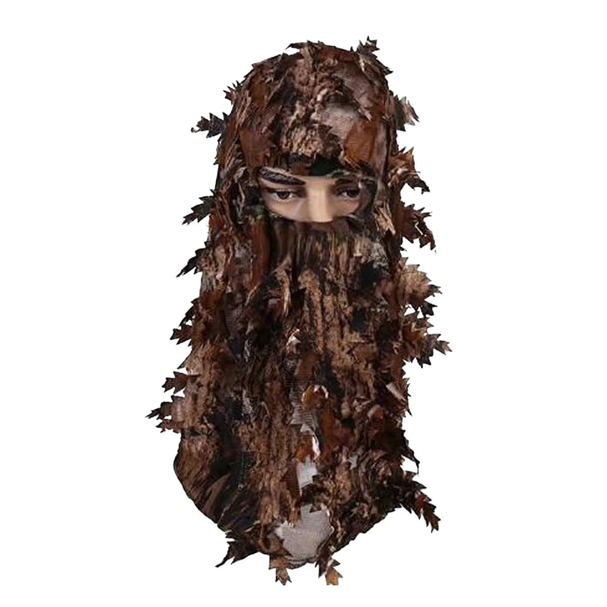 Cagoule camouflage 3D tout-en-un respirante tactique ghille feuille extérieur camping chasse entraînement pêche