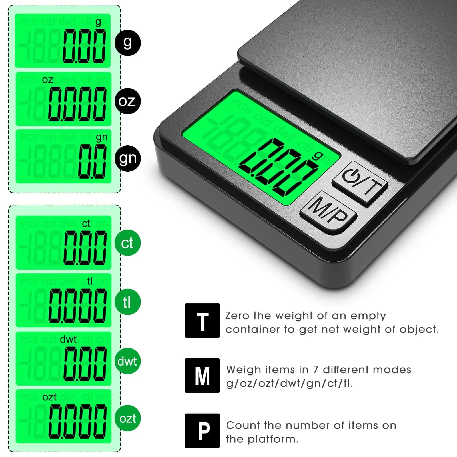 Balance numérique bijoux pêche 0.01g précision design nouveau portable mini