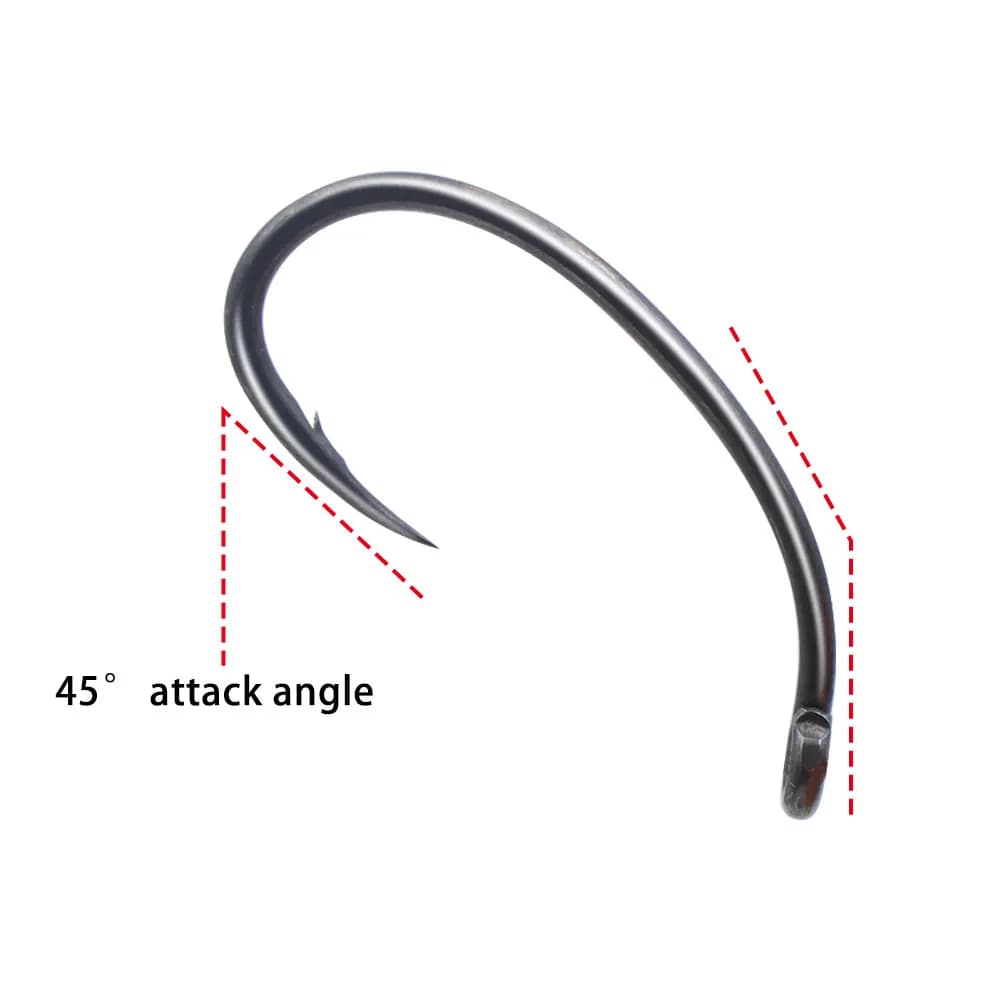 10 hameçons Klor carp hook acier allié pour montage Ronnie rig et method feeder - Hameçons barbelés carpe