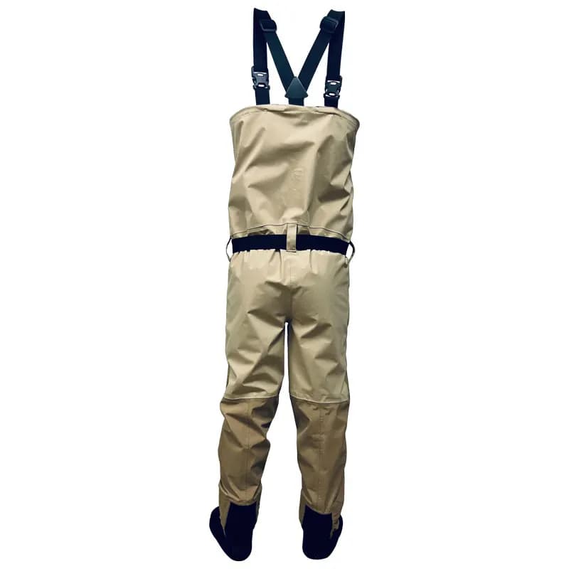 Waders poitrine hommes femmes pieds chaussettes avec fermeture éclair poche fendue imperméables respirants pêche chasse