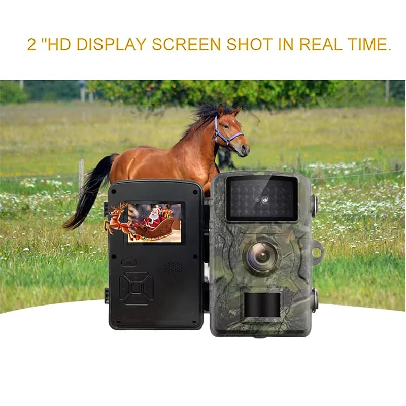 Caméra trail de chasse 1080P avec vision IR nocturne et détection de mouvement pour reconnaissance animalière