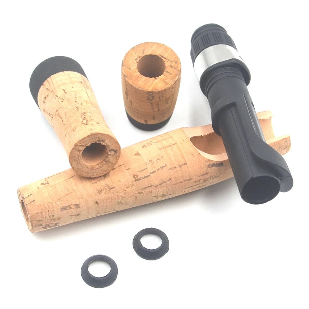 Kit réparation canne à pêche MNFT avec poignée liège composite et siège moulinet pour bricolage pêche