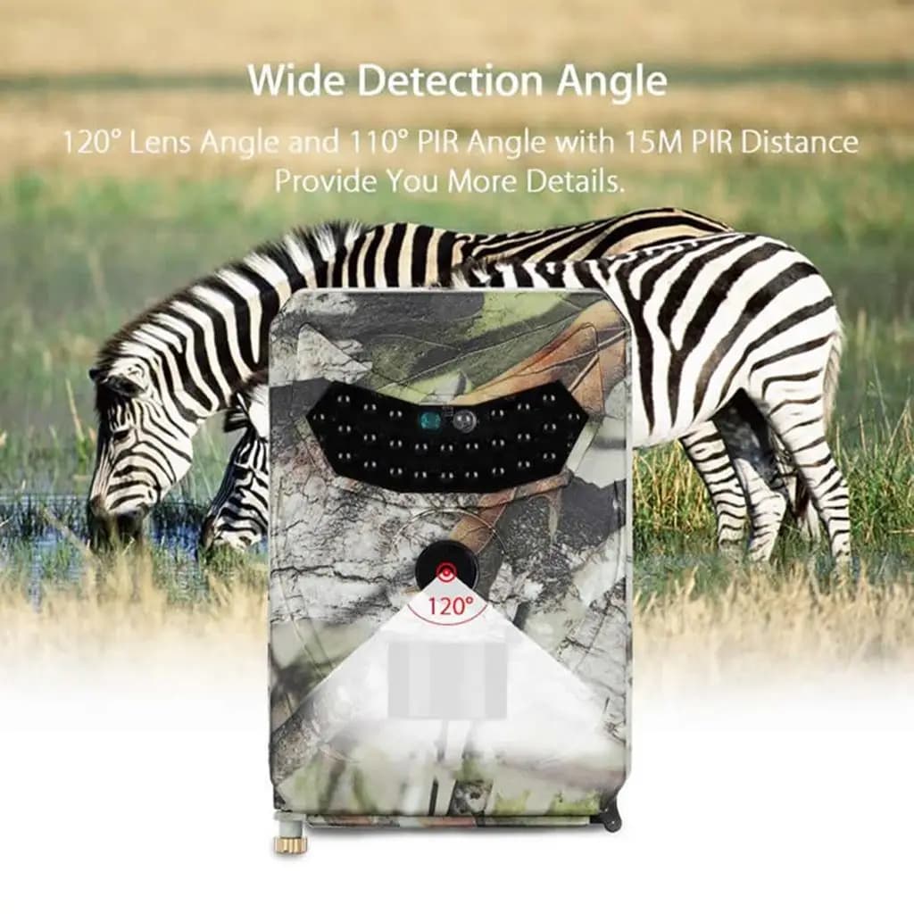 Caméra faune 12MP 1080P infrarouge étanche pour surveillance chasse et observation naturaliste