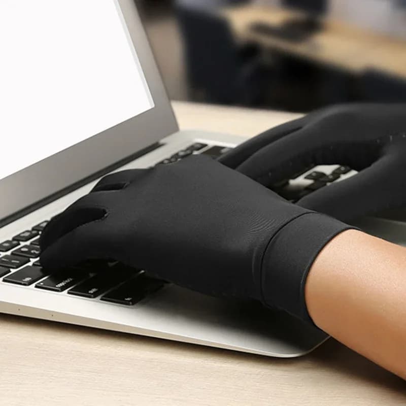 Gants compression cuivre arthrite pêche - Soutien poignet douleurs articulaires anti-dérapant unisexe