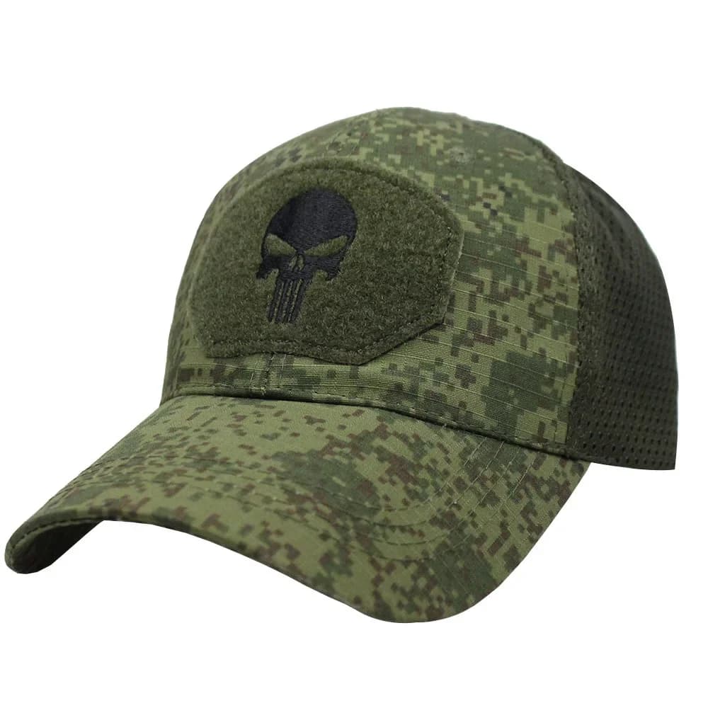Casquette camouflage forces spéciales - Visière canard et mesh respirant pour pêche intensive