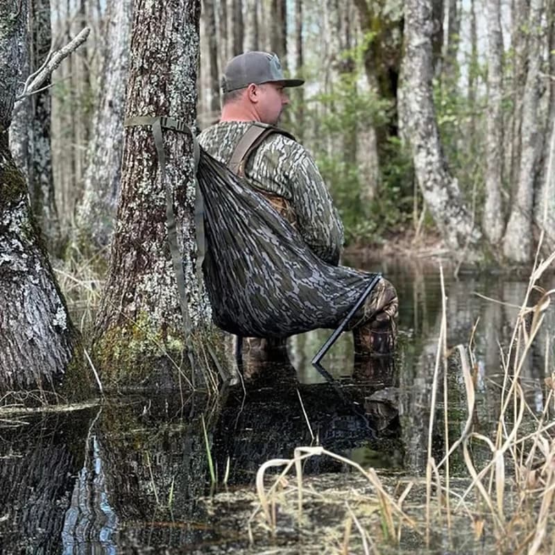 Siège de chasse camouflage pliant hamac portable pour pêche et camping en extérieur