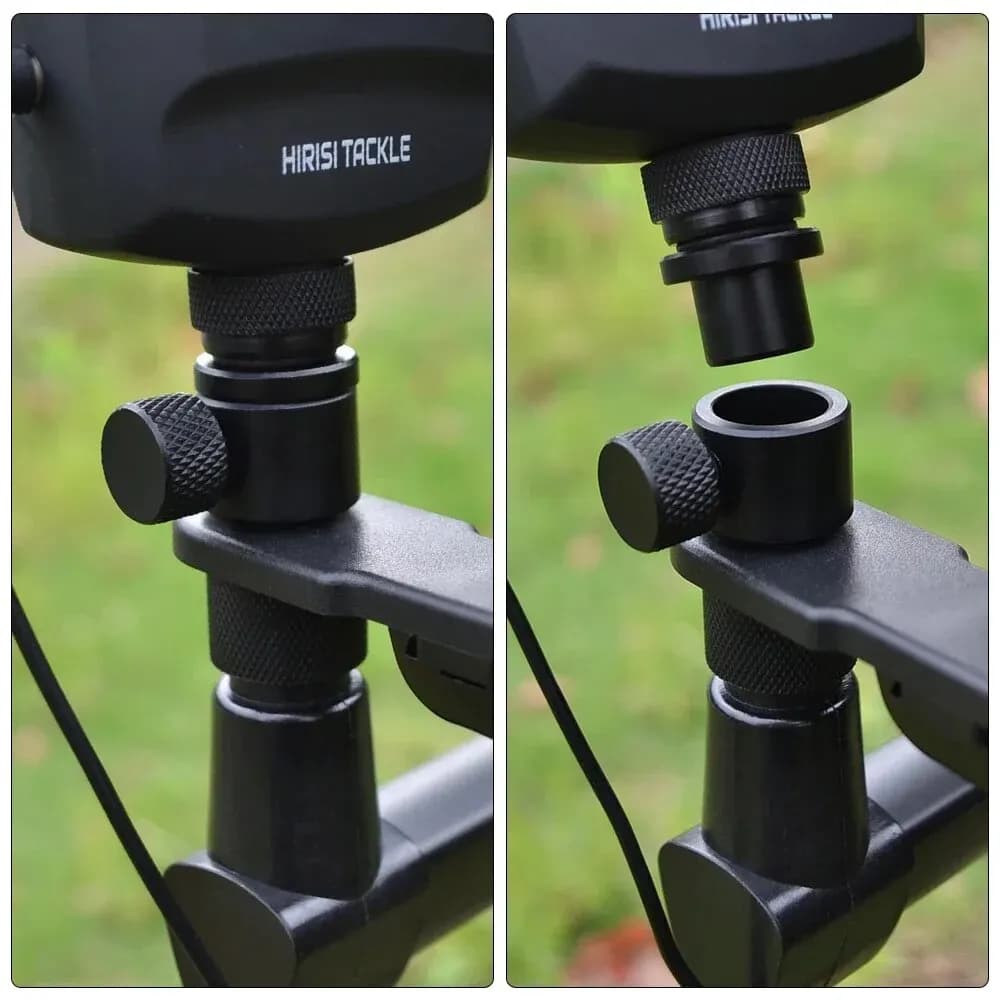 Connecteur rapide changement Hirisi AQ208 pour pods, piquets et barres d'alarme carpe
