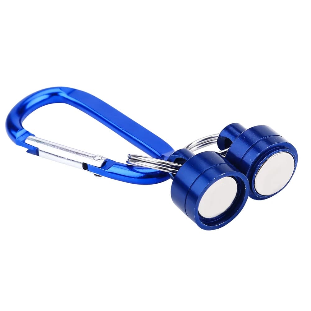 Clip magnétique pêche rapide porte-épuisette relâche rapide avec mousqueton portable