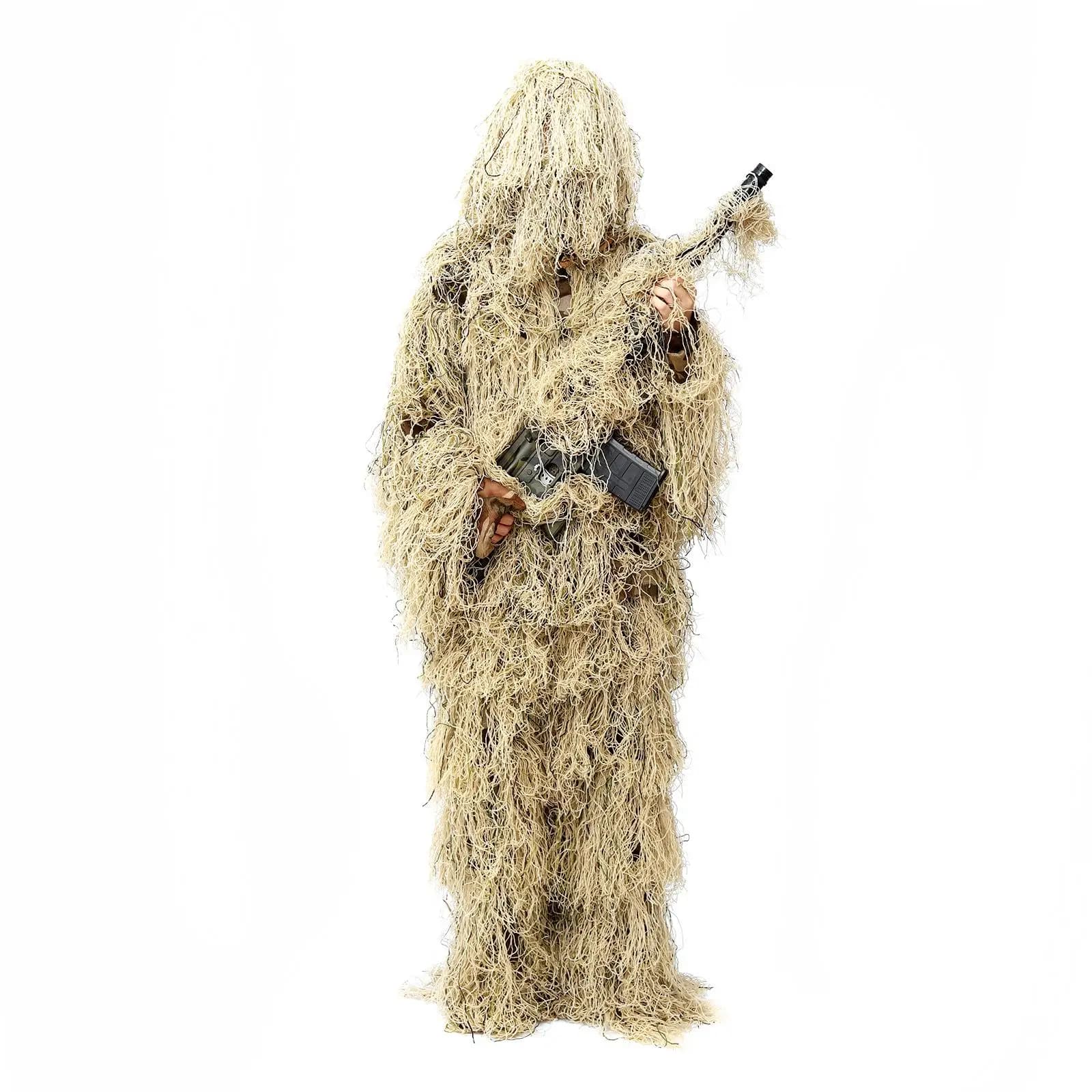 Tenue camouflage chanceuse Père Noël cadeau - Ensemble laine 5 pièces pêche originale déguisement tactique
