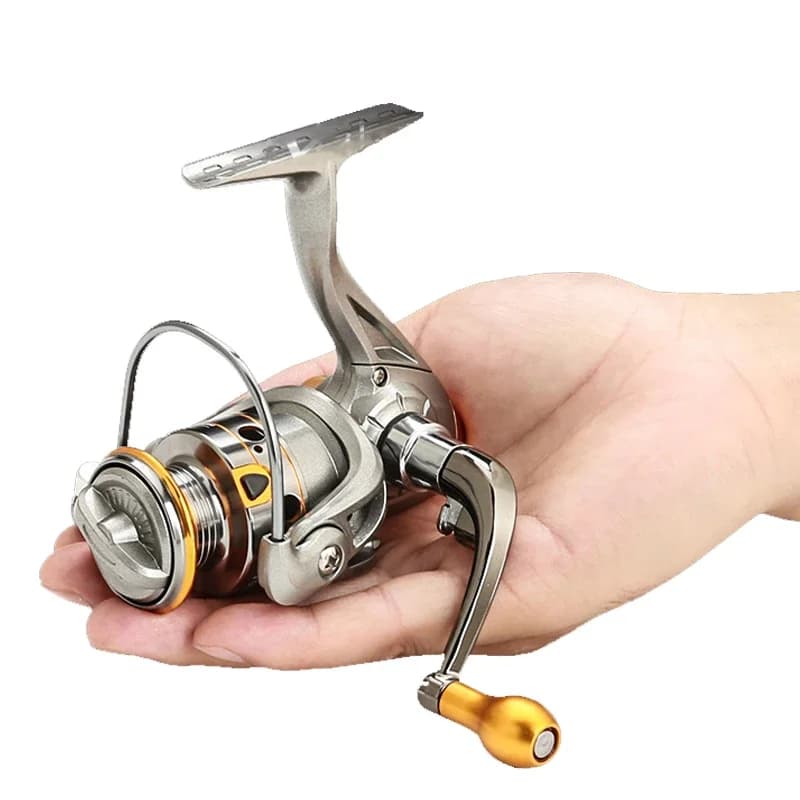 Moulinet Spinning Mini DC150 Super Puissant 12+1BB 5.2:1 Métal Durable pour Pêche Précise et Légère