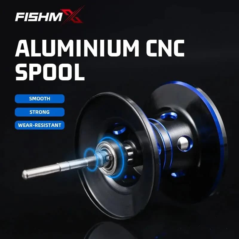 Moulinet Baitcasting Fishmx Métal Frein Magnétique Anti-Explosion Longue Portée 7.2:1 pour Pêche Précise