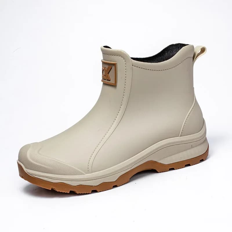 Bottes de pêche courtes imperméables anti-dérapantes désodorisantes pour hommes - Confort semelle EVA