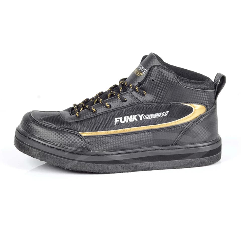 Chaussures de pêche à la mouche antidérapantes semelle feutre cloutée pour rivière rocheuse et chasse