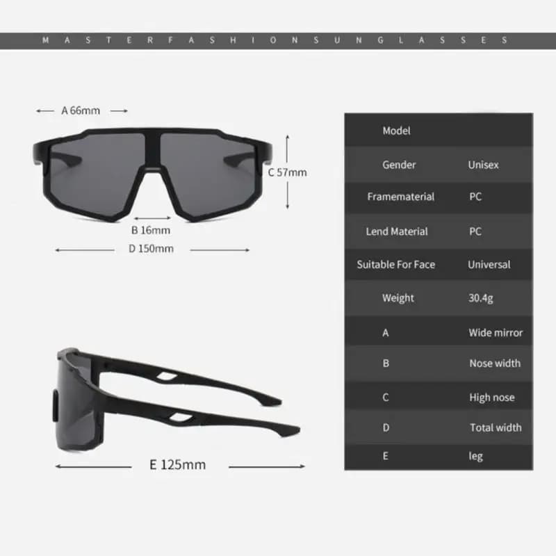 Lunettes de pêche montagne UV400 homme femme - Sport outdoor, ski, cyclisme avec protection anti-vent optimale