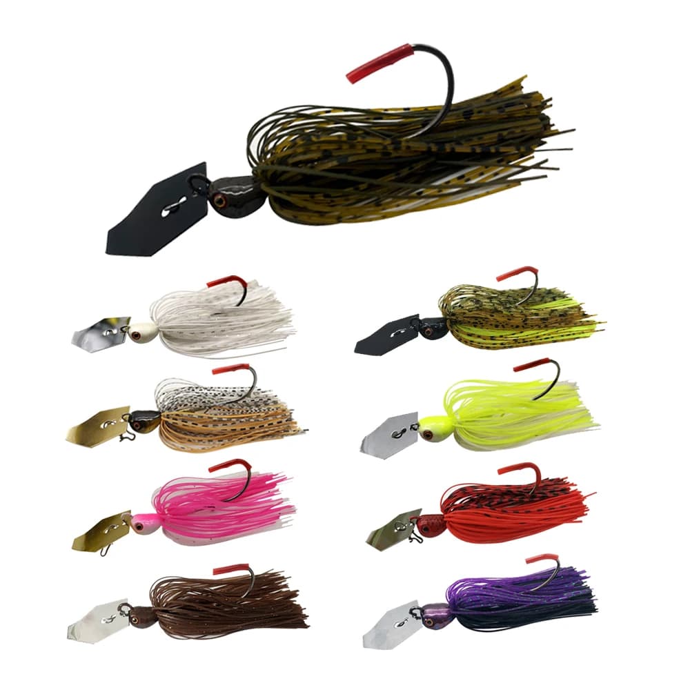 Leurre chatter bait spinner 14g/18g blade jig dancer pour pêche du brochet perche et sandre vibrations