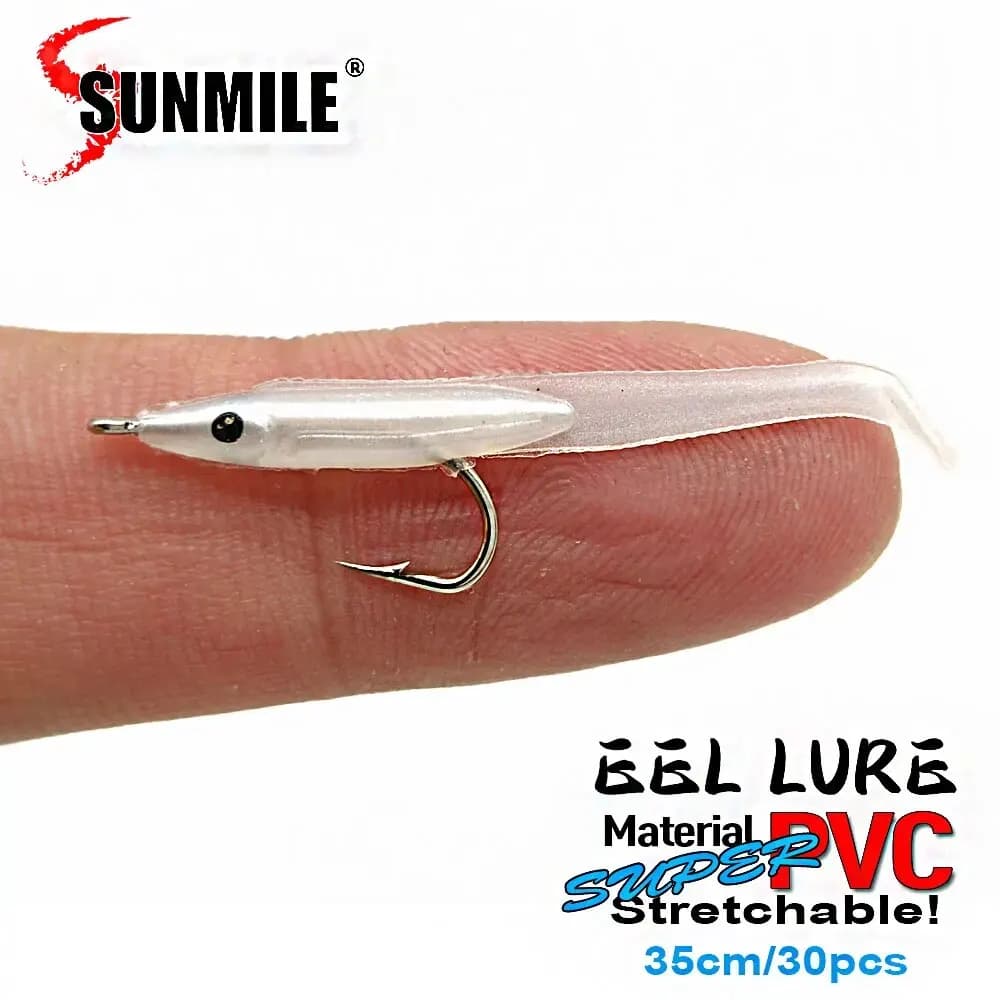 30 leurres souples anguille 35mm SUNMILE pour pêche à la carpe - wobblers et appâts souples haute performance