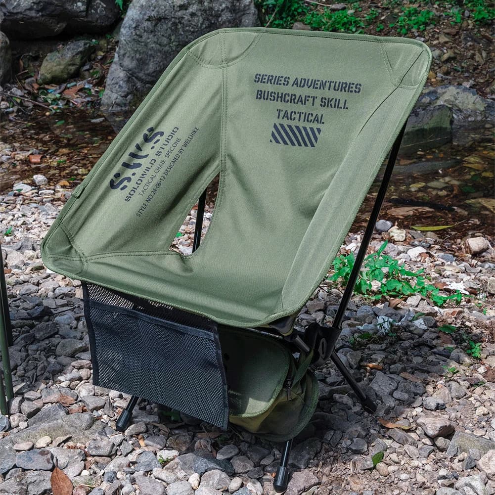 Chaise pliante ultralégère détachable pour tourisme camping randonnée pêche et barbecue portable