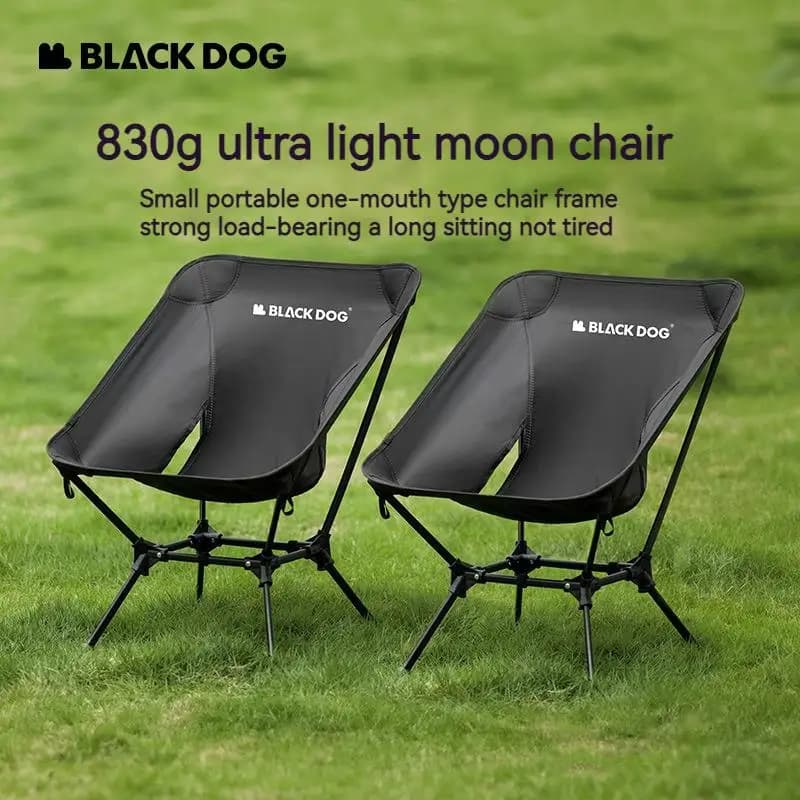 Chaise pliante Naturehike Blackdog Moon Chair aluminium pour pêche et camping capacité 130kg