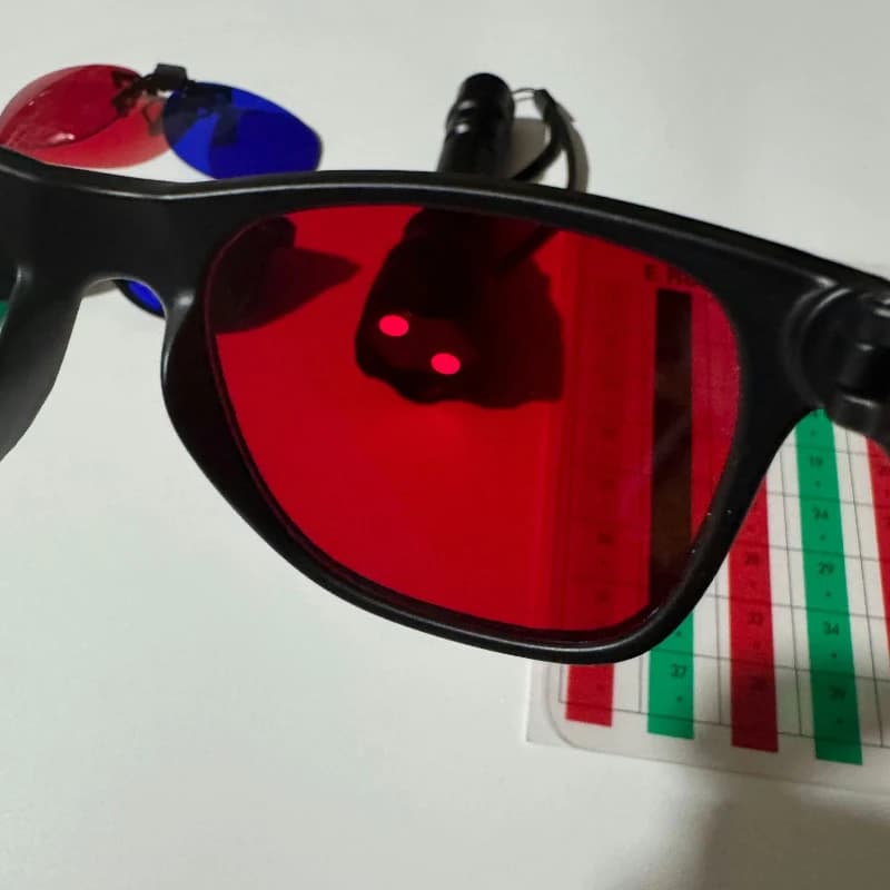 Lunettes 3D montagne cadre noir correction vision - Entraînement amblyopie adolescents pêche