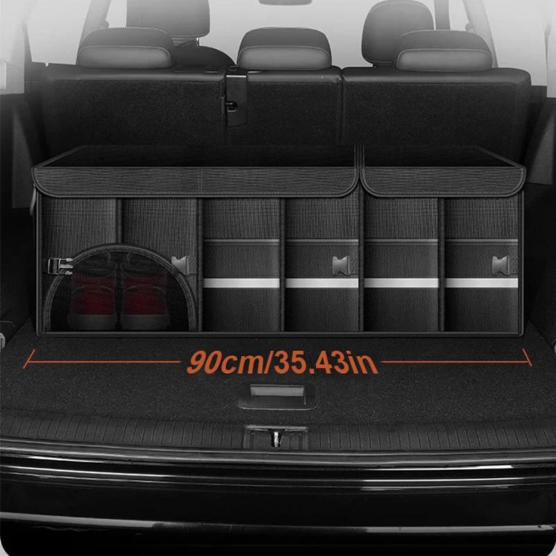 Coffre de rangement pliable 110L étanche Oxford - Organisateur voiture pour camping et pêche