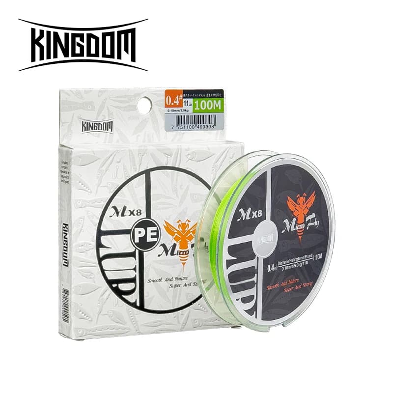 Ligne micro fly tresse PE 4 brins 3 résistances - Casting distance raideur extreme pêche précise