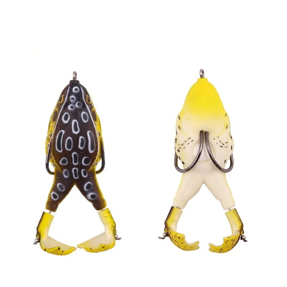 Leurre grenouille Frog Lure avec hélices - Appât de surface en silicone pour black bass et silure