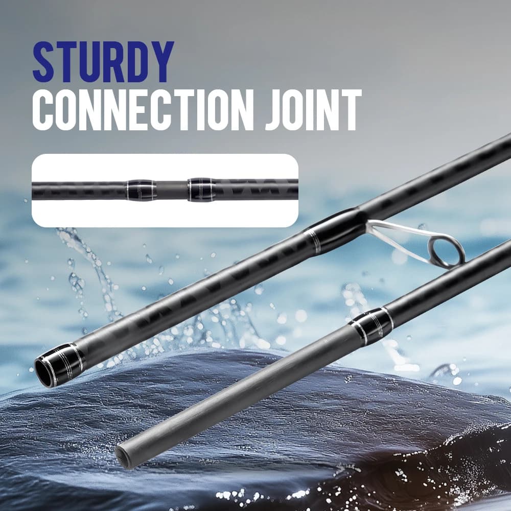 Canne CYLIUS Overking Longcast Carbone 40T pour pêche côtière et en mer avec anneaux Fuji