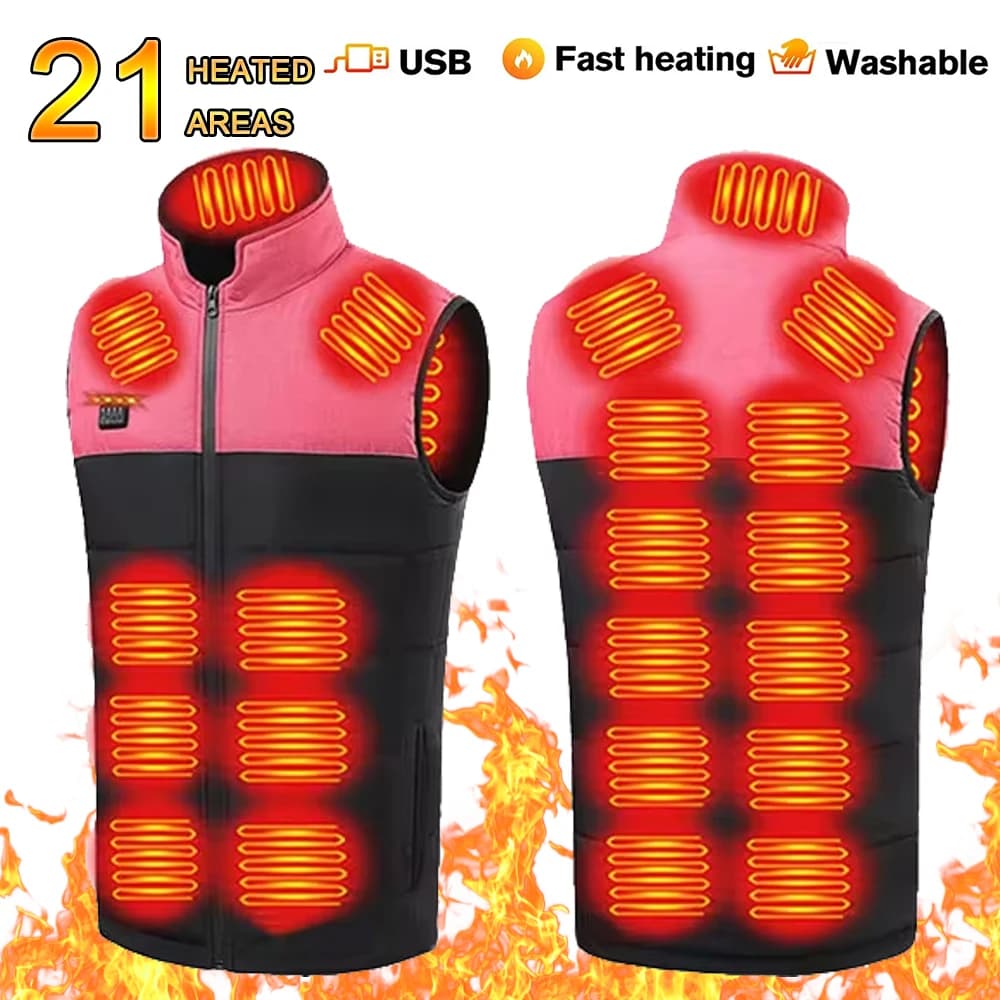 Veste chauffante femme hiver pour pêche et randonnée chauffage intelligent extérieur thermique
