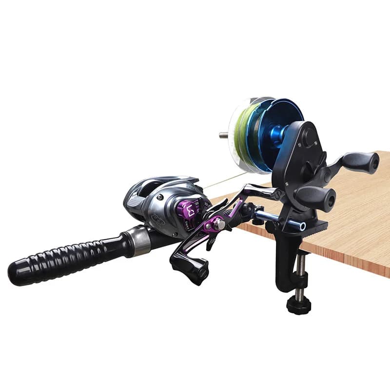 Bobineur de ligne de pêche portable universel avec enroulement bidirectionnel pour moulinet