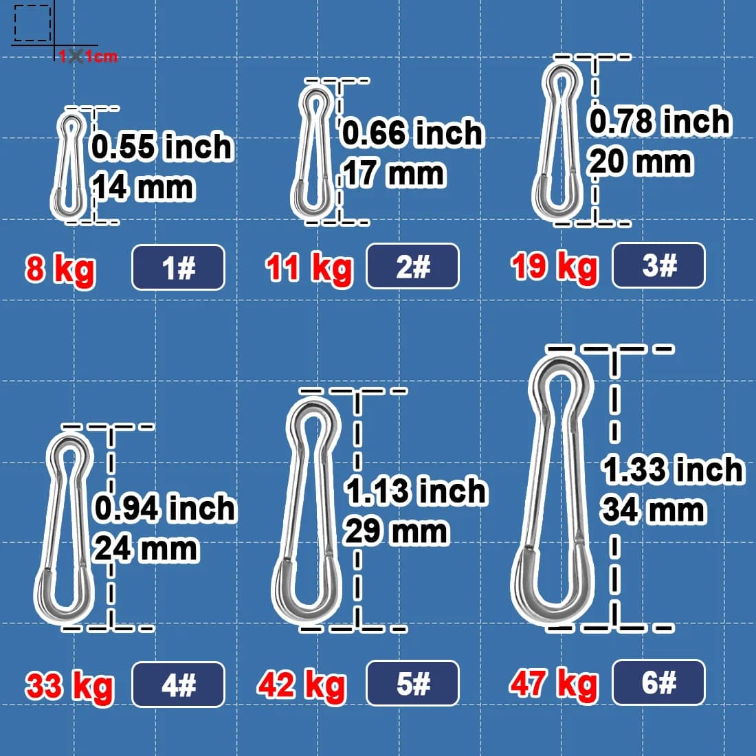 Clips de pêche Hawaii 25 à 100 pièces acier inox - Connexion rapide pour leurres et montages carpe