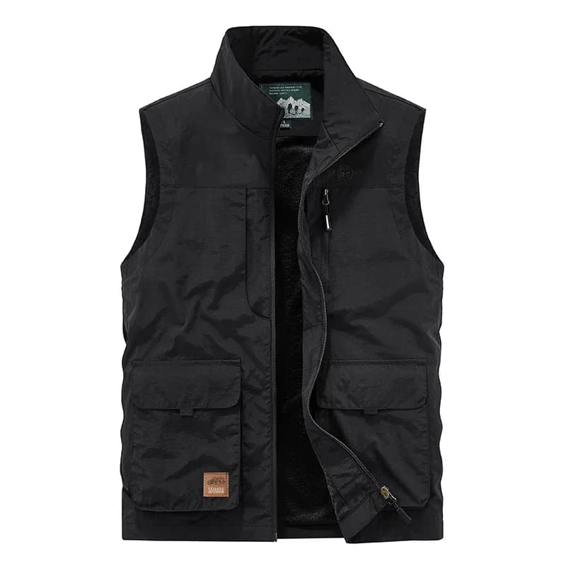 Veste de pêche légère homme multi-poches pour randonnée et loisirs en plein air